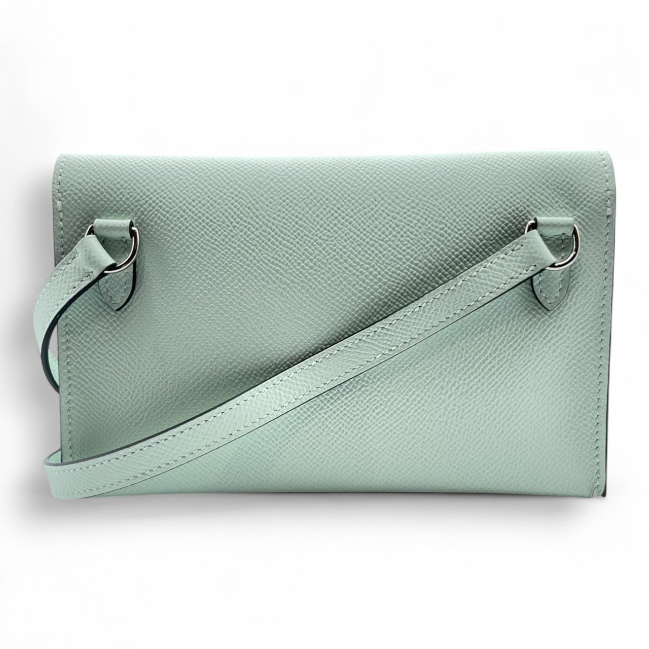 美品　HERMES 　エルメスナップトゥーゴー　ミント エルメス ナップトゥーゴー 18 ヴェールペパーミント エプソン