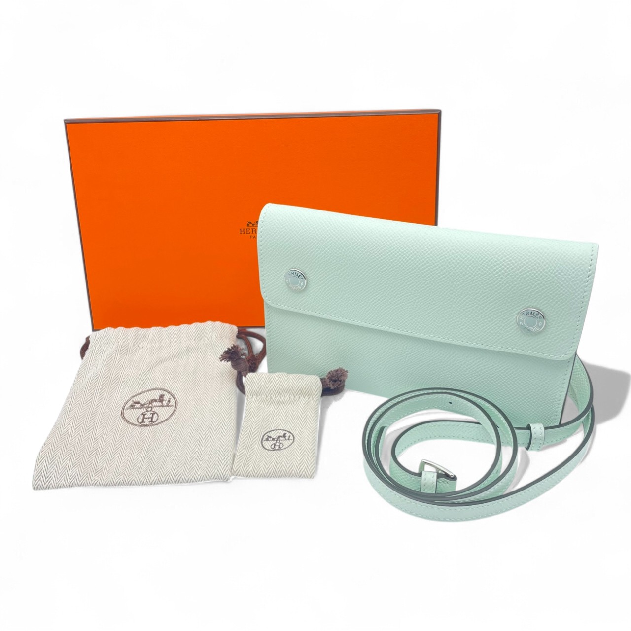 エルメス ナップトゥーゴー 18 ヴェールペパーミント エプソン