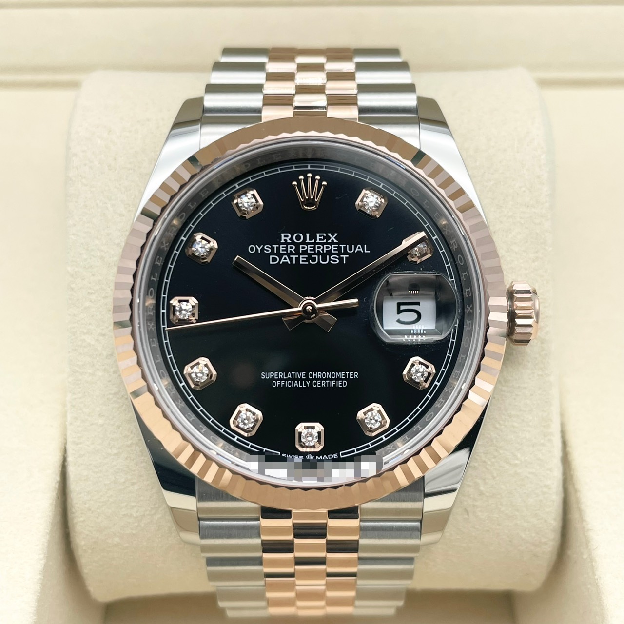 ロレックス デイトジャスト 126231G ブラック ジュビリーブレス 36mm