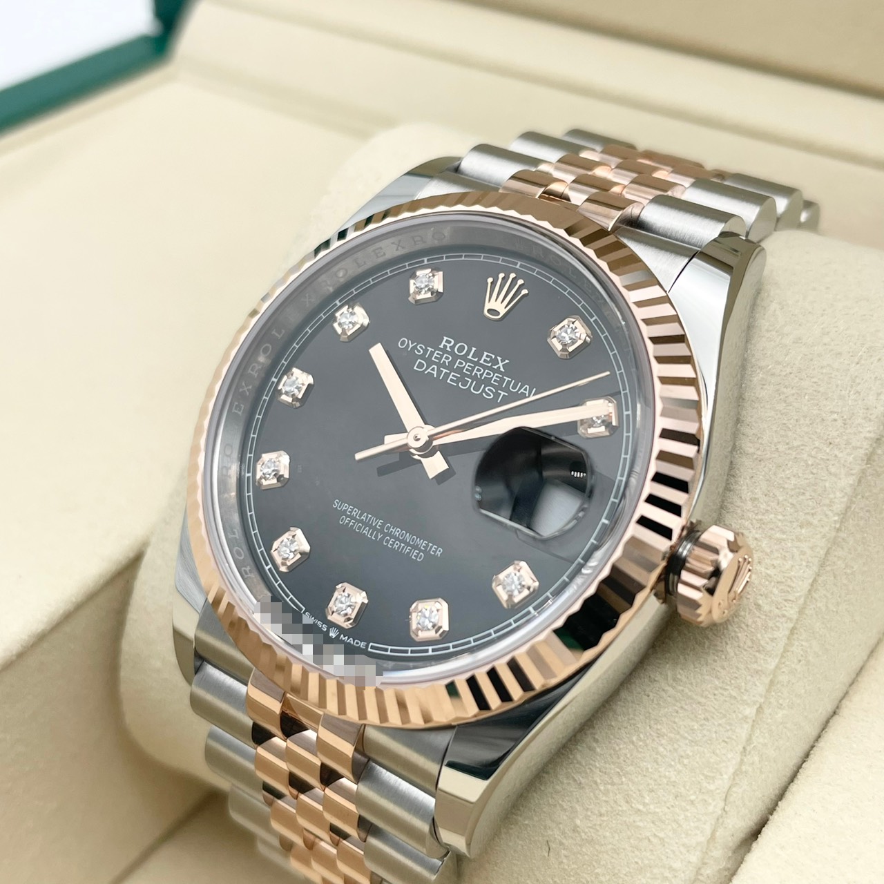 ロレックス デイトジャスト 126231G ブラック ジュビリーブレス 36mm