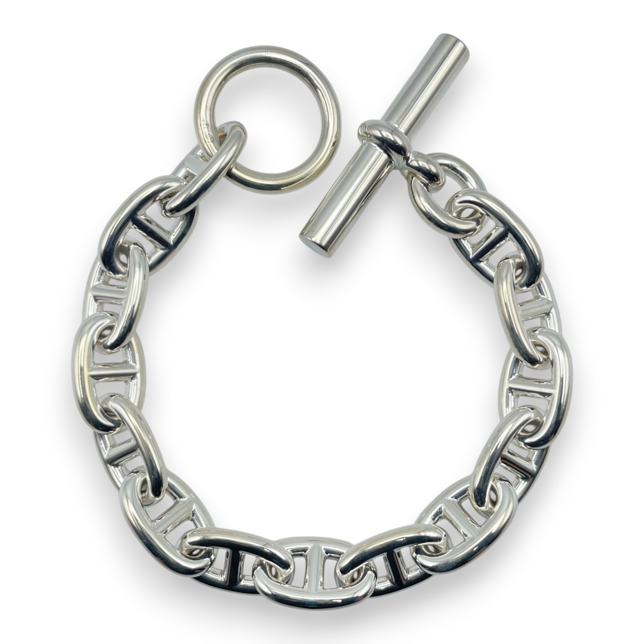 エルメス シェーヌ・ダンクル ブレスレット MM シルバー925 14コマ