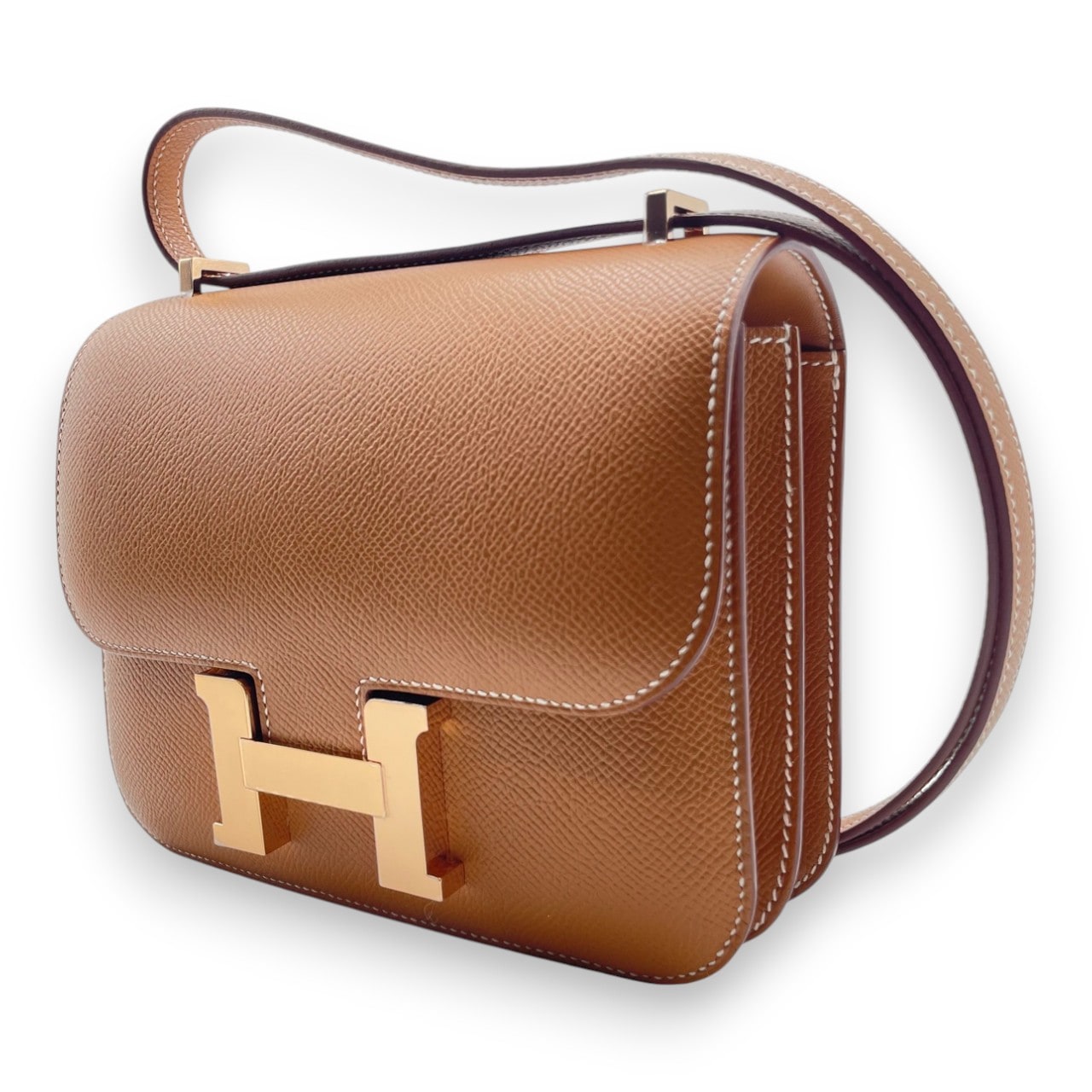 エルメス コンスタンスミニ 18 ゴールド エプソン ピンクゴールド金具