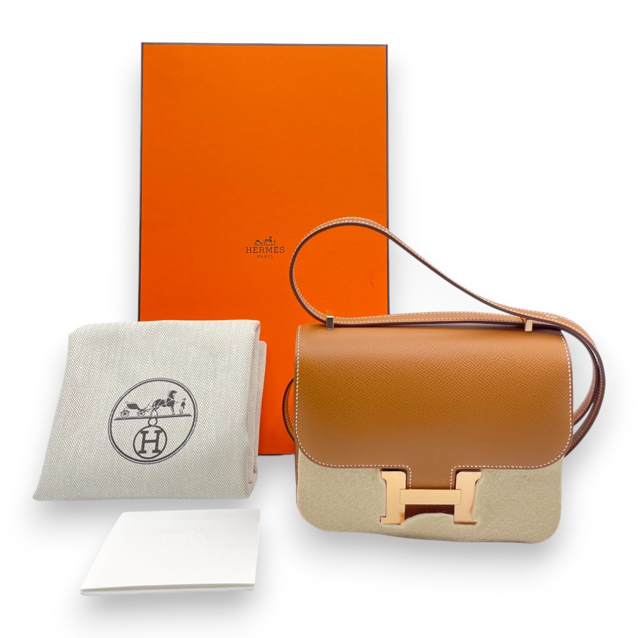 エルメス コンスタンスミニ 18 ゴールド エプソン ピンクゴールド金具