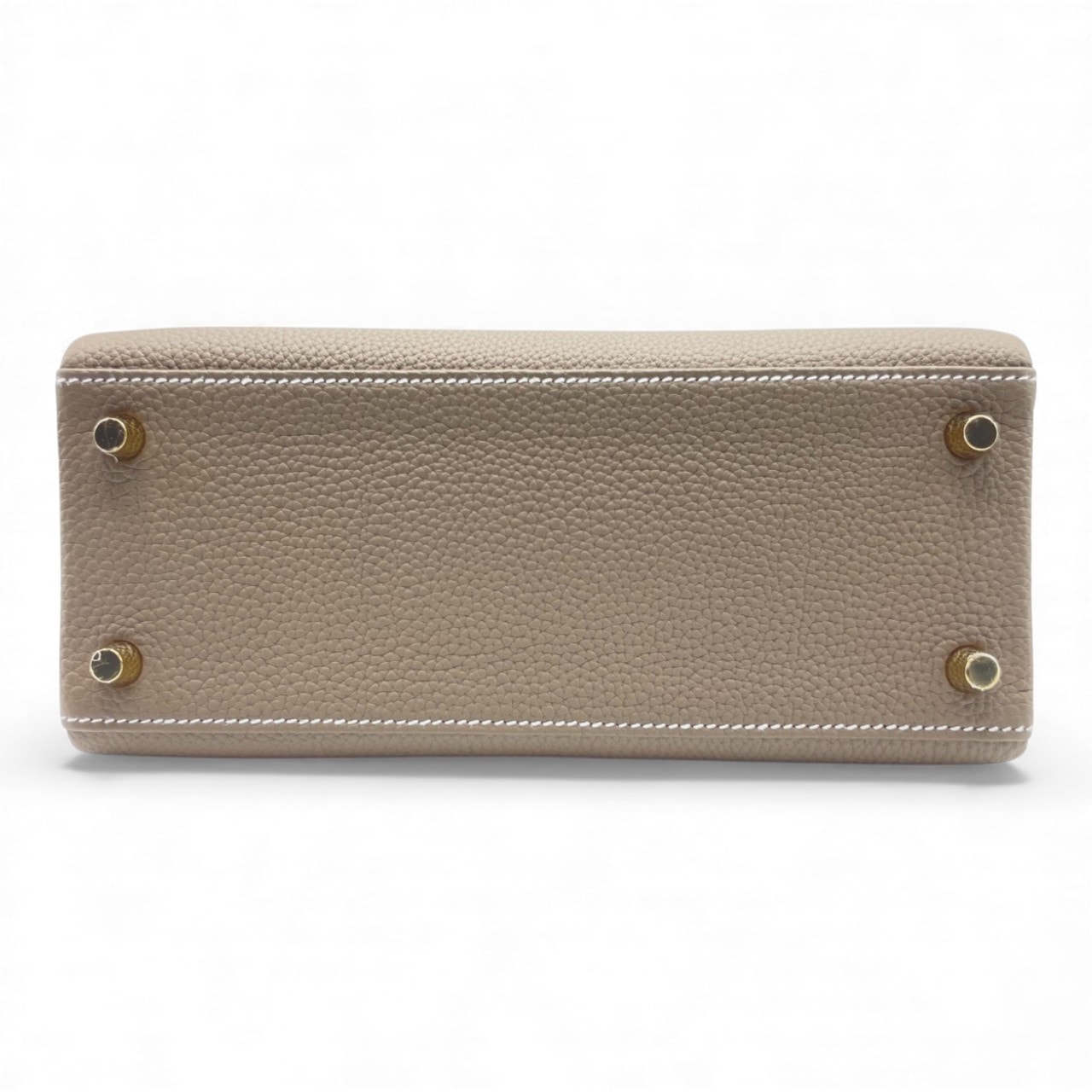 エルメス ケリー 25 エトゥープ トゴ ゴールド金具 K刻印