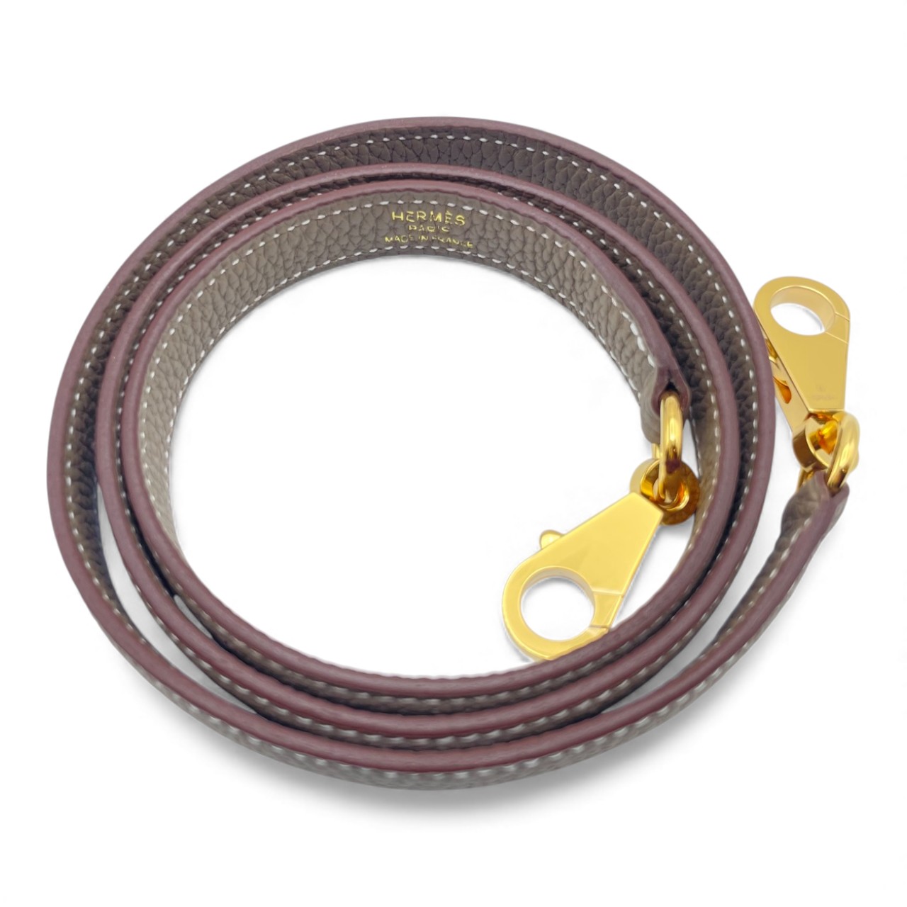 エルメス ケリー 25 エトゥープ トゴ ゴールド金具 K刻印