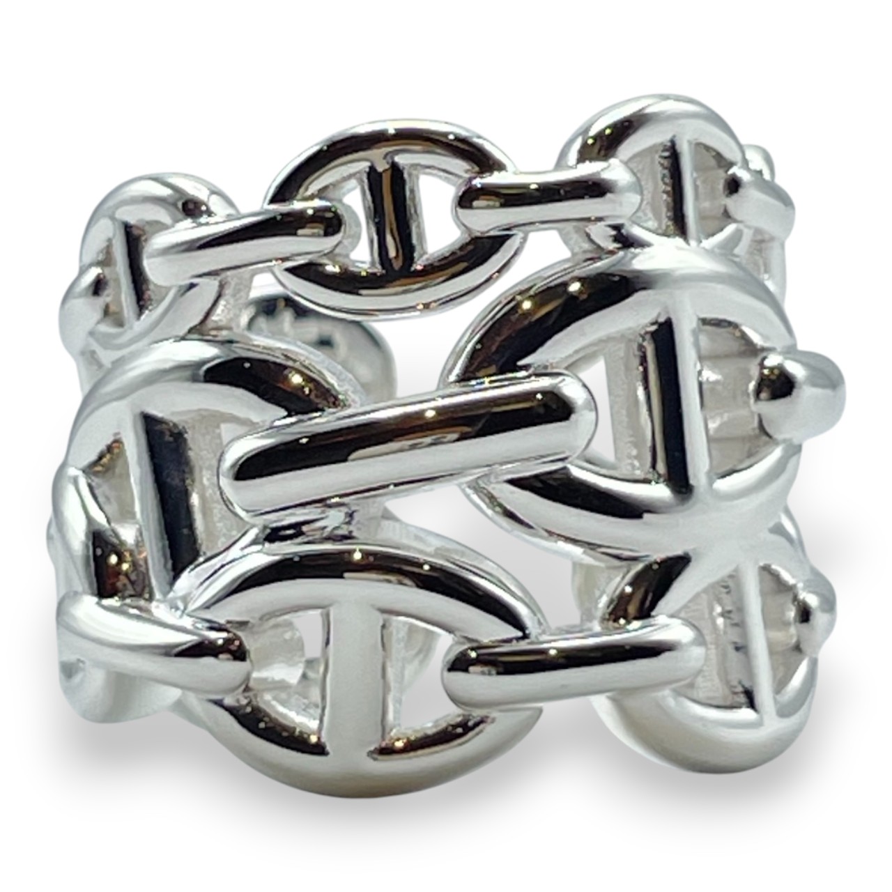 エルメス シェーヌ・ダンクル アンシェネ リング GM 54 シルバー925 14