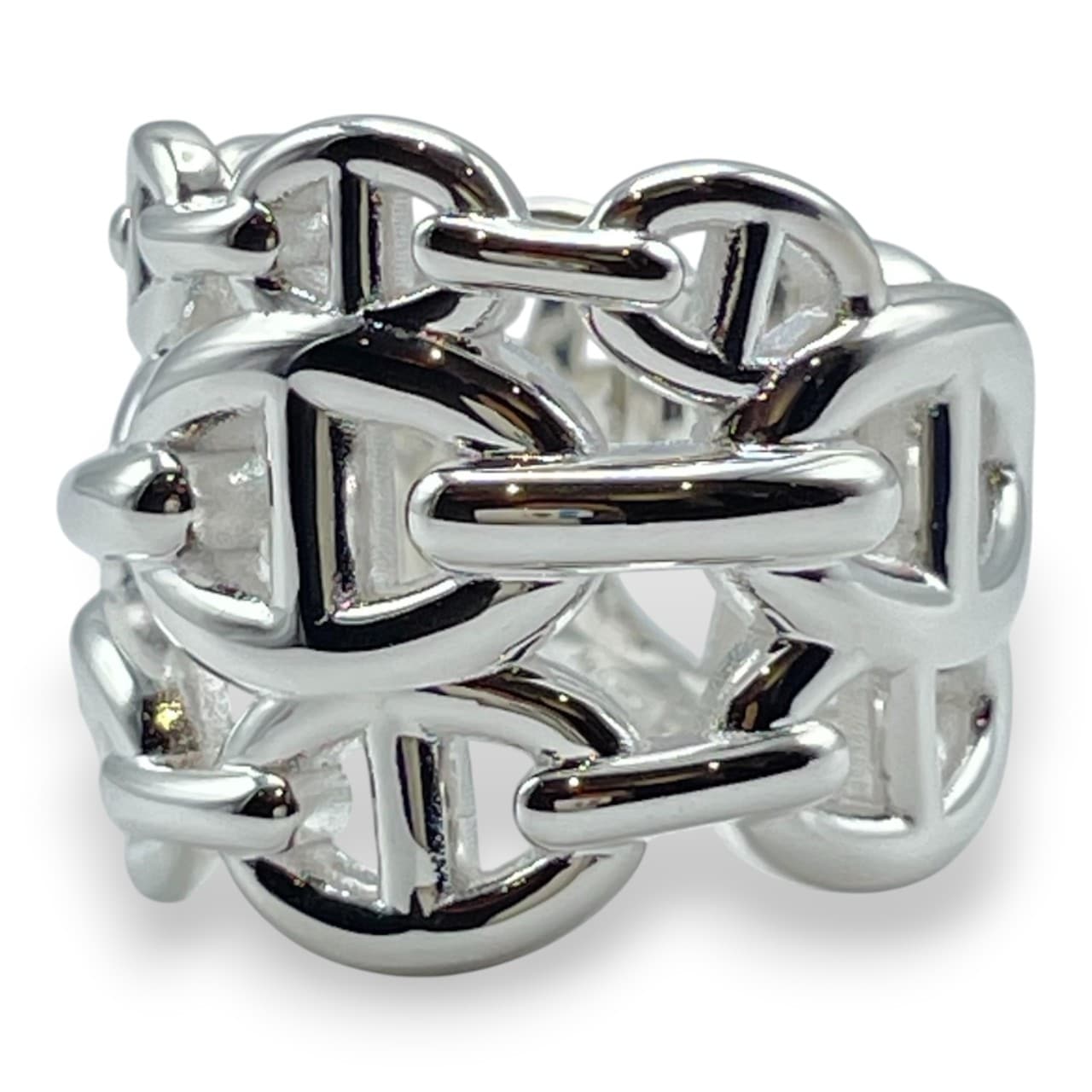 エルメス シェーヌ・ダンクル アンシェネ リング GM 54 シルバー925 14