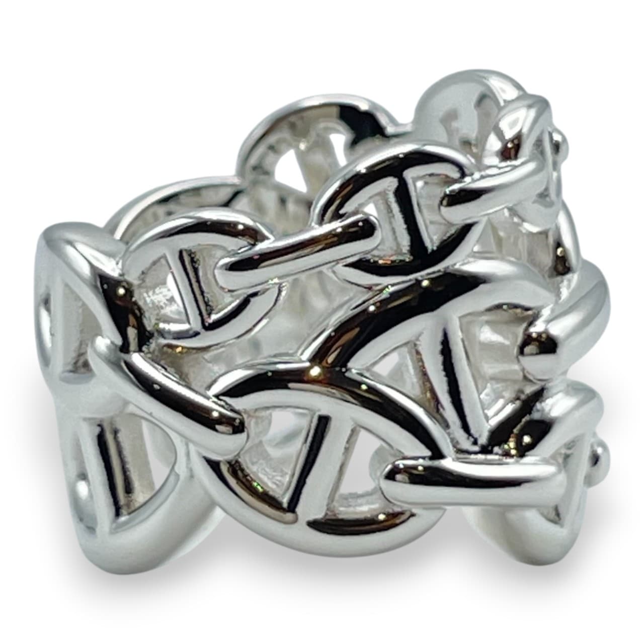 エルメス シェーヌ・ダンクル アンシェネ リング GM 54 シルバー925 14