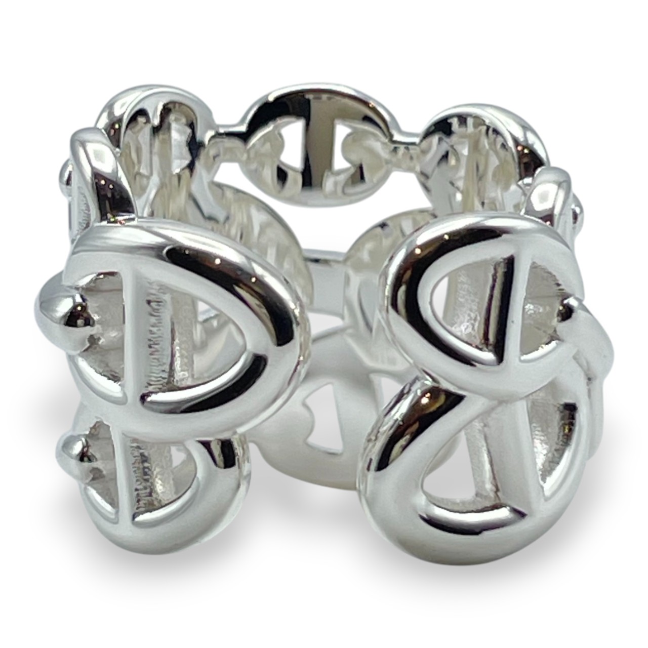 エルメス シェーヌ・ダンクル アンシェネ リング GM 54 シルバー925 14