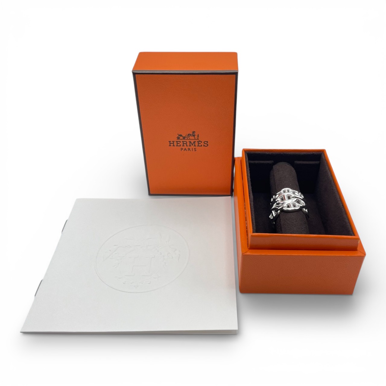 エルメス シェーヌ・ダンクル アンシェネ リング GM 54 シルバー925 14号