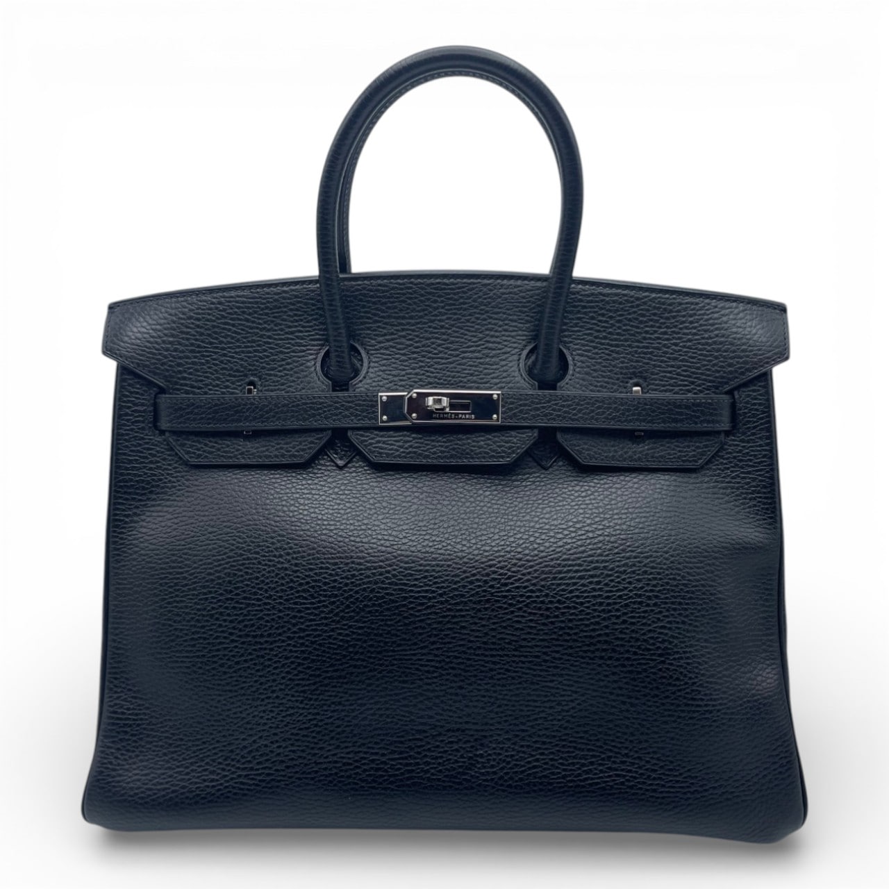 エルメス バーキン35 ノワール アルデンヌ シルバー金具 □H刻印