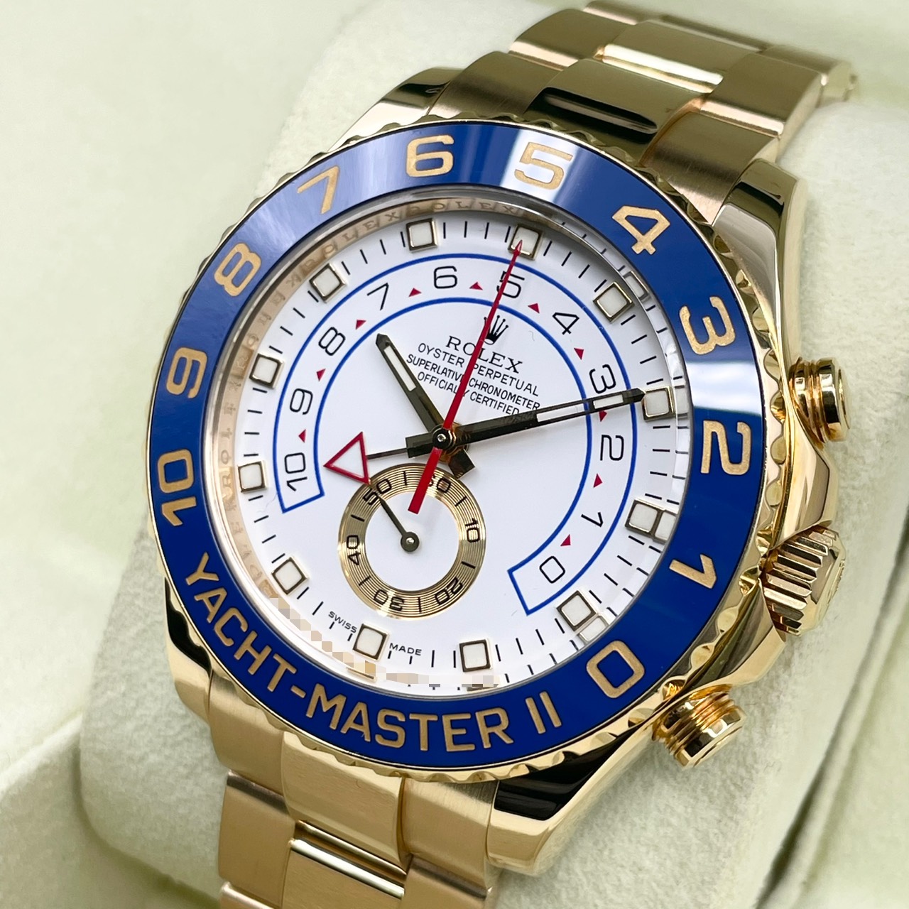 ロレックス ヨットマスター II 116688 ホワイト イエローゴールド 44ｍｍ