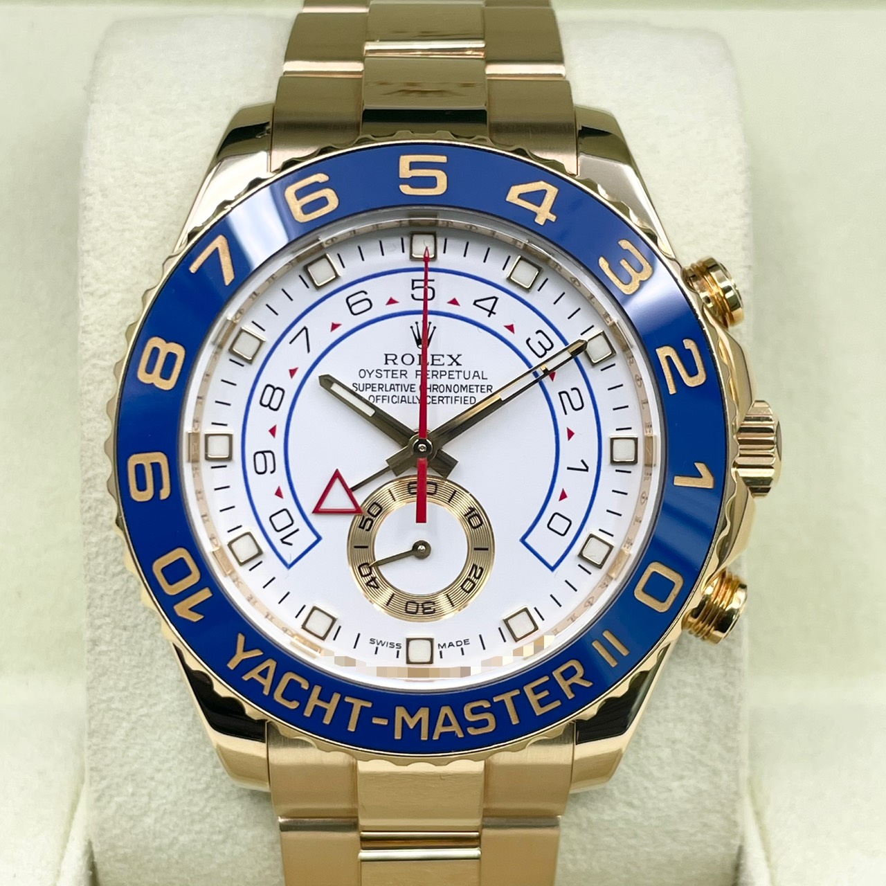 ロレックス ヨットマスター II 116688 ホワイト イエローゴールド 44ｍｍ