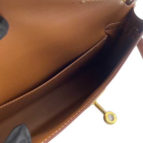 【現金特価】エルメス ケリーエラン ゴールド マダム ゴールド金具 B刻印