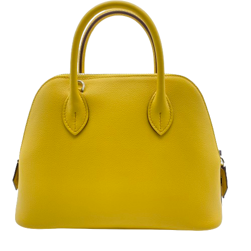 エルメス ボリード1923 ジョーヌナプル 25 エヴァーカラー シルバー金具 B刻印