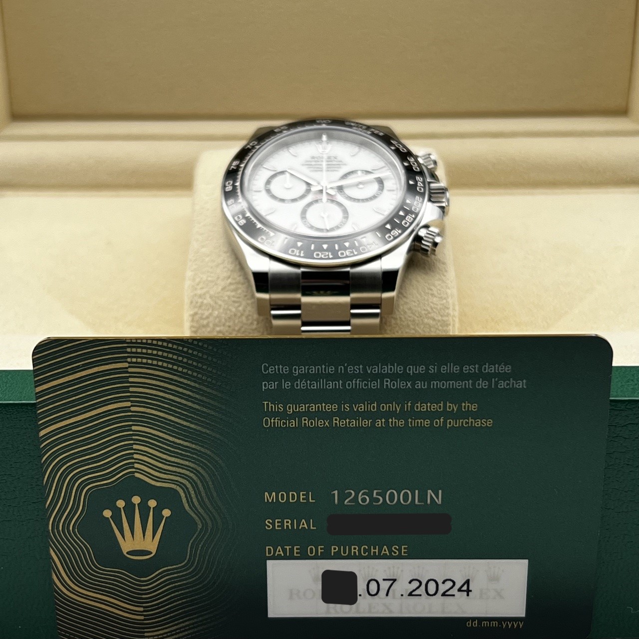 新品】ロレックス デイトナ 126500LN ホワイト ROLEX 腕時計