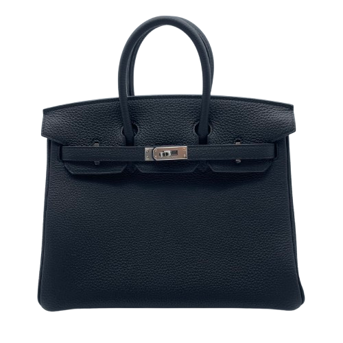 エルメス バーキン 25 ノワール トゴ シルバー金具 W刻印