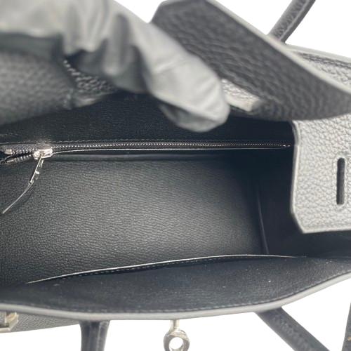 エルメス バーキン 25 ノワール トゴ シルバー金具 W刻印