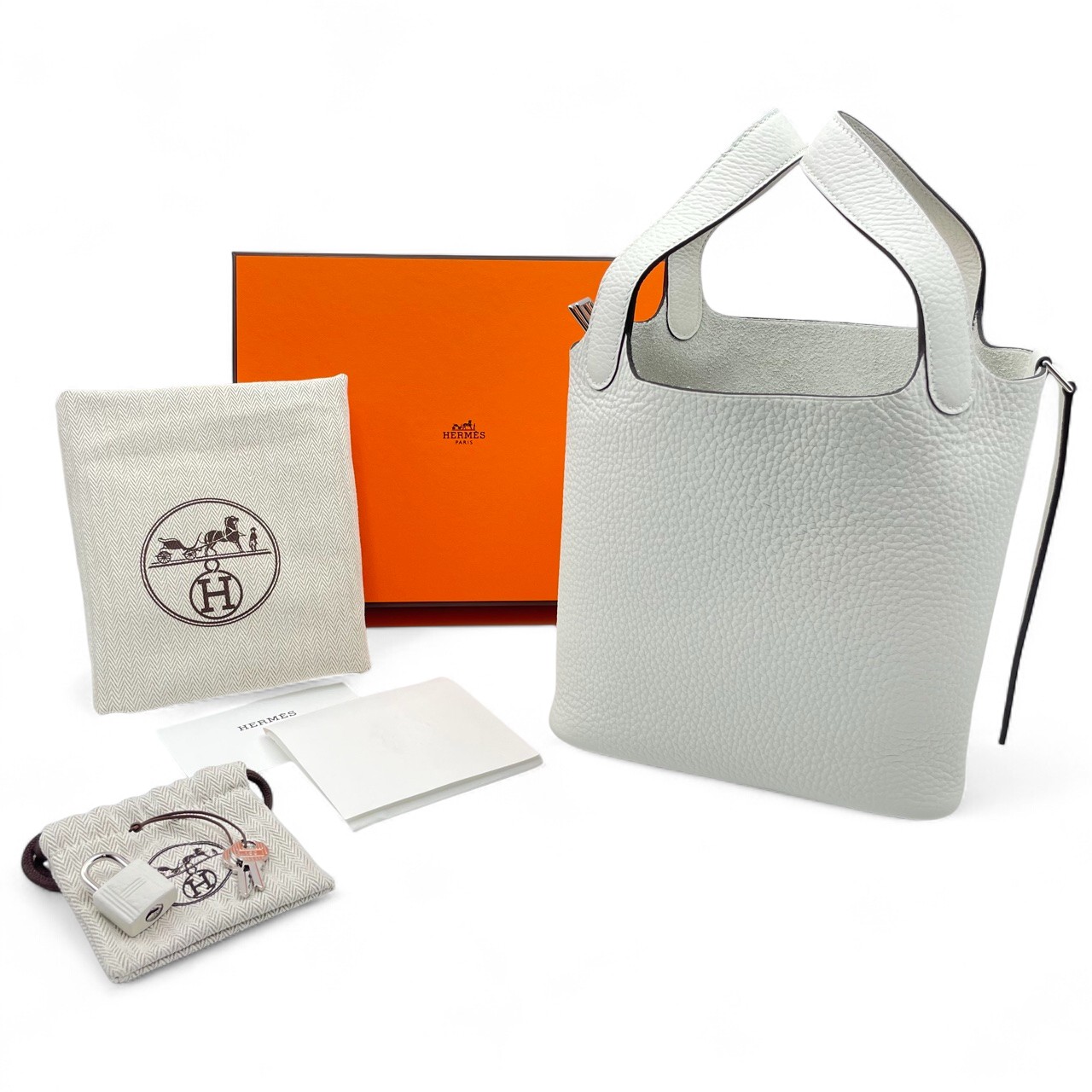 未使用/W刻印☆エルメス ピコタンロック18(PM)/クレ シルバー金具 HERMES - 新品未使用 エルメス ピコタンロックPM 18 ナタ