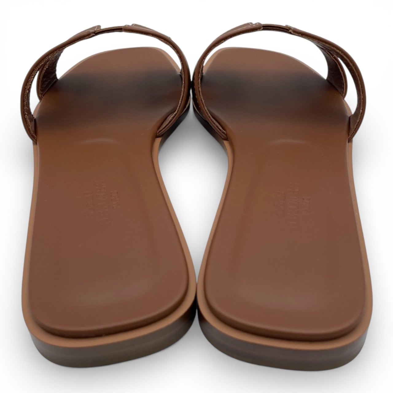 エルメス オラン サンダル 37 ゴールド ボックスカーフ 23cm