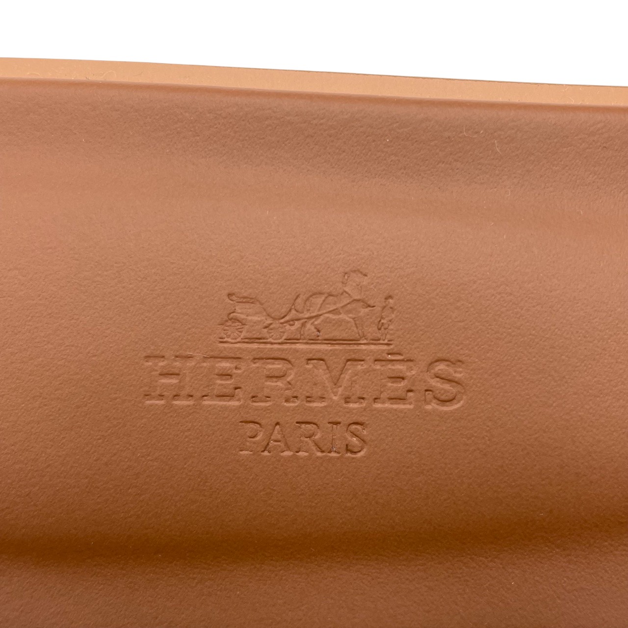 エルメス オラン サンダル 37 ゴールド ボックスカーフ 23cm