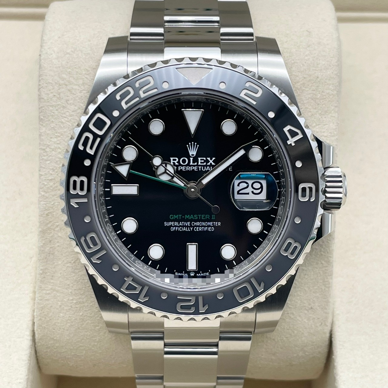 ロレックス GMTマスターII 126710GRNR ブラック オイスターブレスレット 40mm