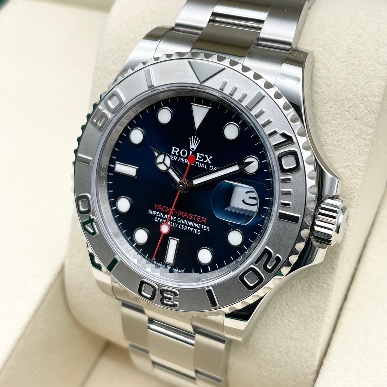 ロレックス ヨットマスター 126622 ブルー ステンレススチール+プラチナ 40mm