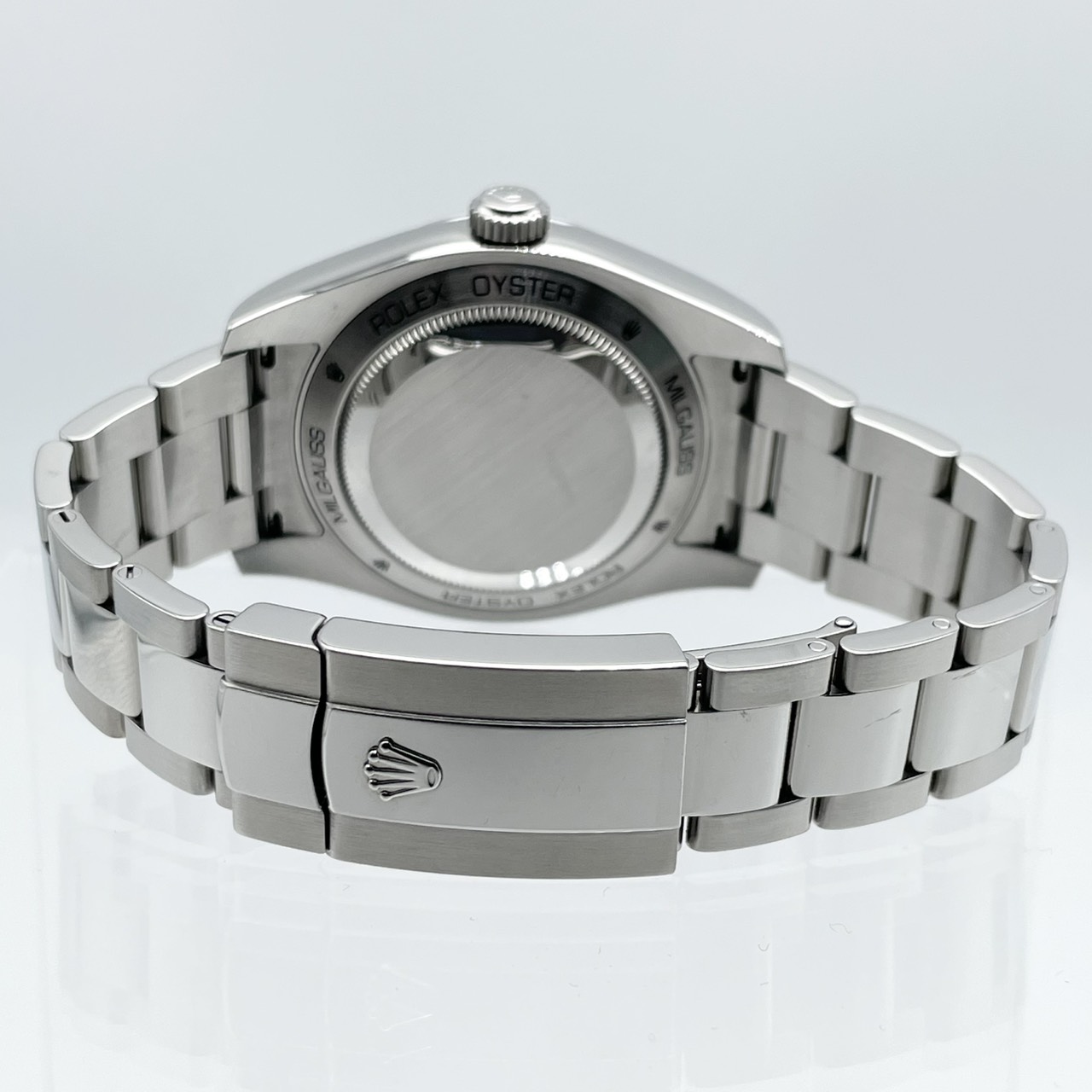 ロレックス ミルガウス 116400GV Zブルー オイスターブレス 40mm