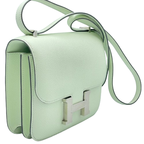 HERMES エルメス コンスタンスミニ 18 エプソン シルバー金具 ヴェールフィズ U刻印 ミラー付きハンドバッグ【中古】22991202 楽天市場】HERMES エルメス コンスタンスミニ 18 エプソン シルバー