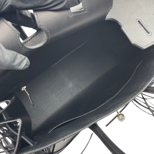 エルメス バーキン 35 ノワール エヴァーグレイン シルバー金具 B刻印