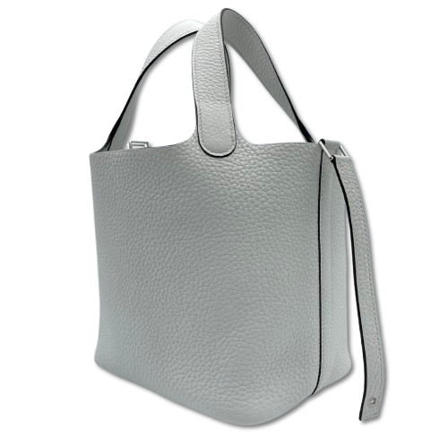 エルメス ピコタンロック PM ニューホワイト トリヨンクレマンス シルバー金具 W刻印