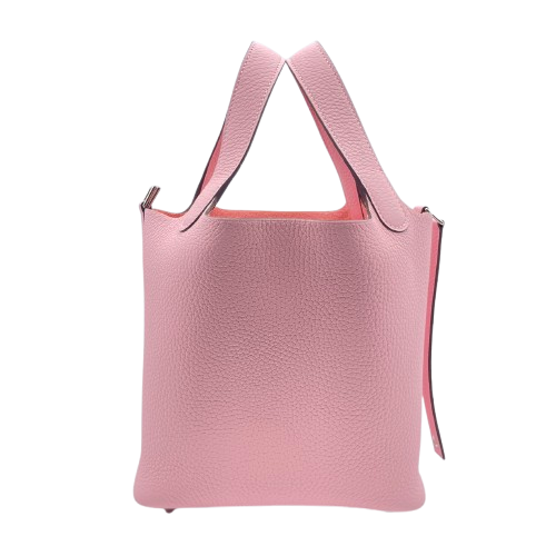 エルメス ピコタンロック PM ローズサクラ トリヨンクレマンス シルバー金具 W刻印