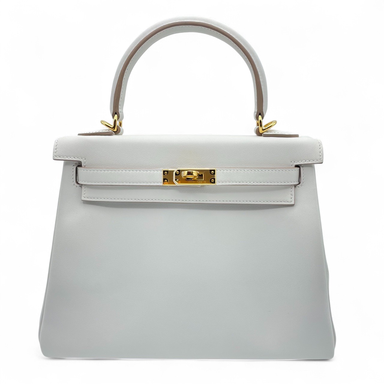 エルメス ケリー 25 マッシュルーム スイフト ゴールド金具 W刻印