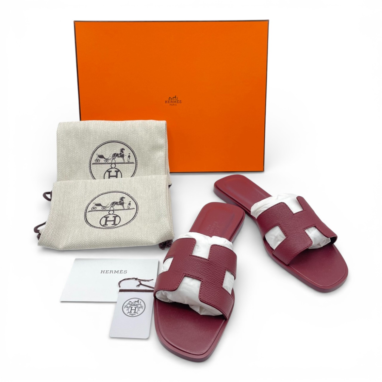 エルメス オラン サンダル 36 ルージュグレナ 23/23.5cm - ブランド品