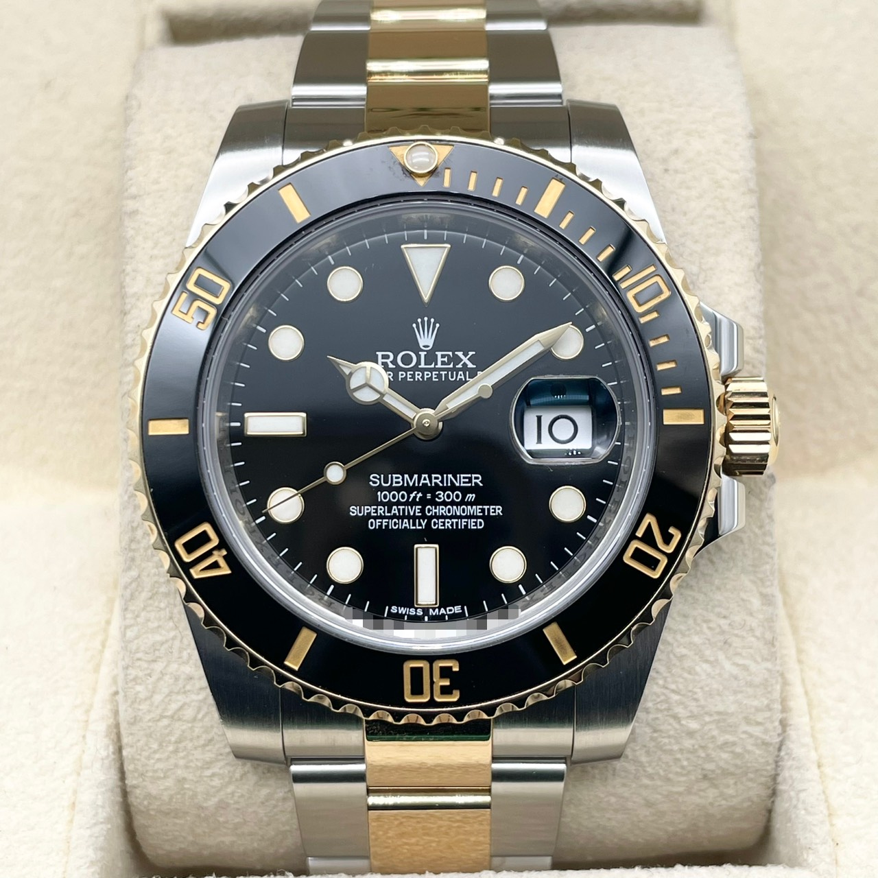 【超美品！】ロレックス サブマリーナデイト 116613LN オイスターブレスレット ブラック 40mm