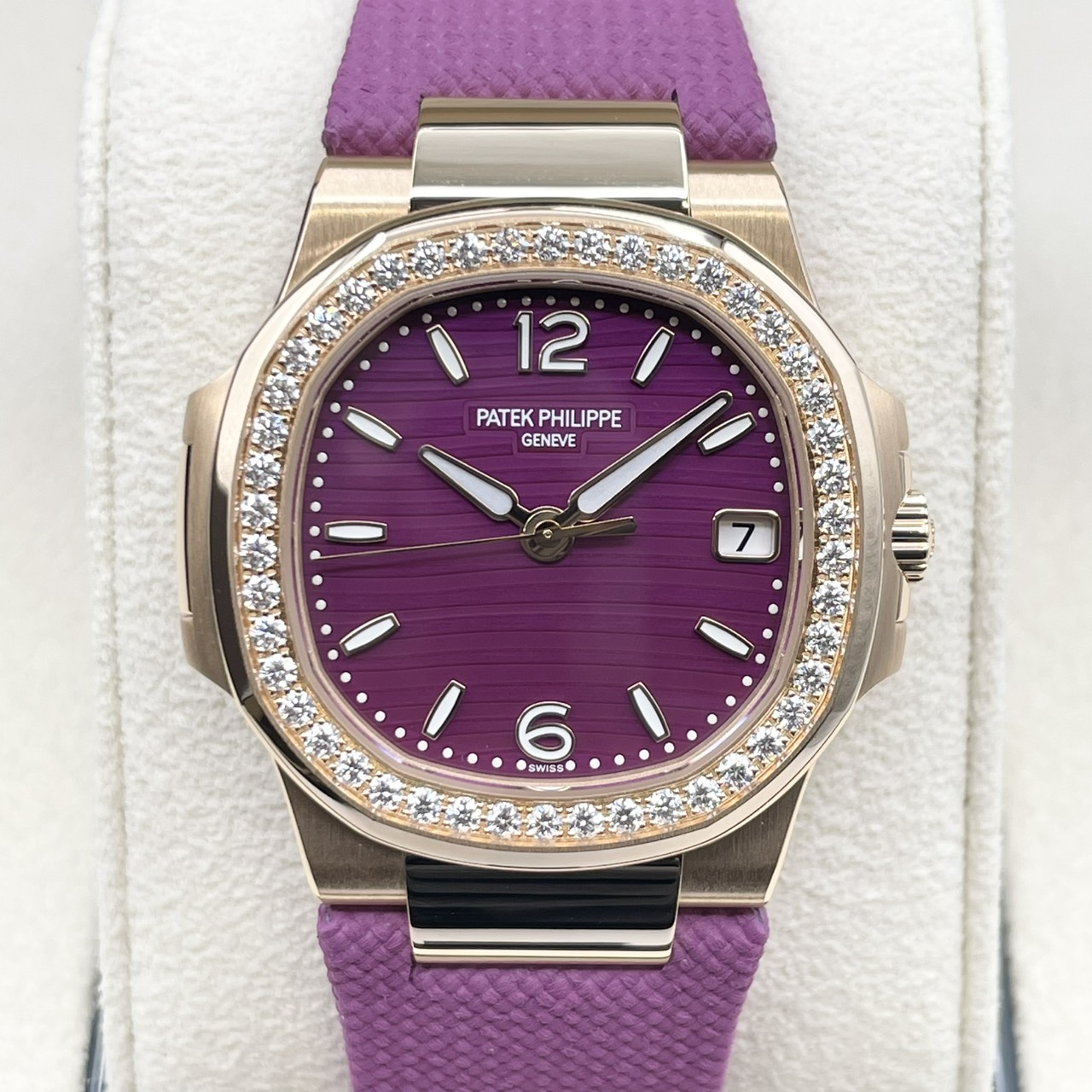 パテックフィリップ ノーチラス 7010R-013 パープル ローズゴールド 32mm