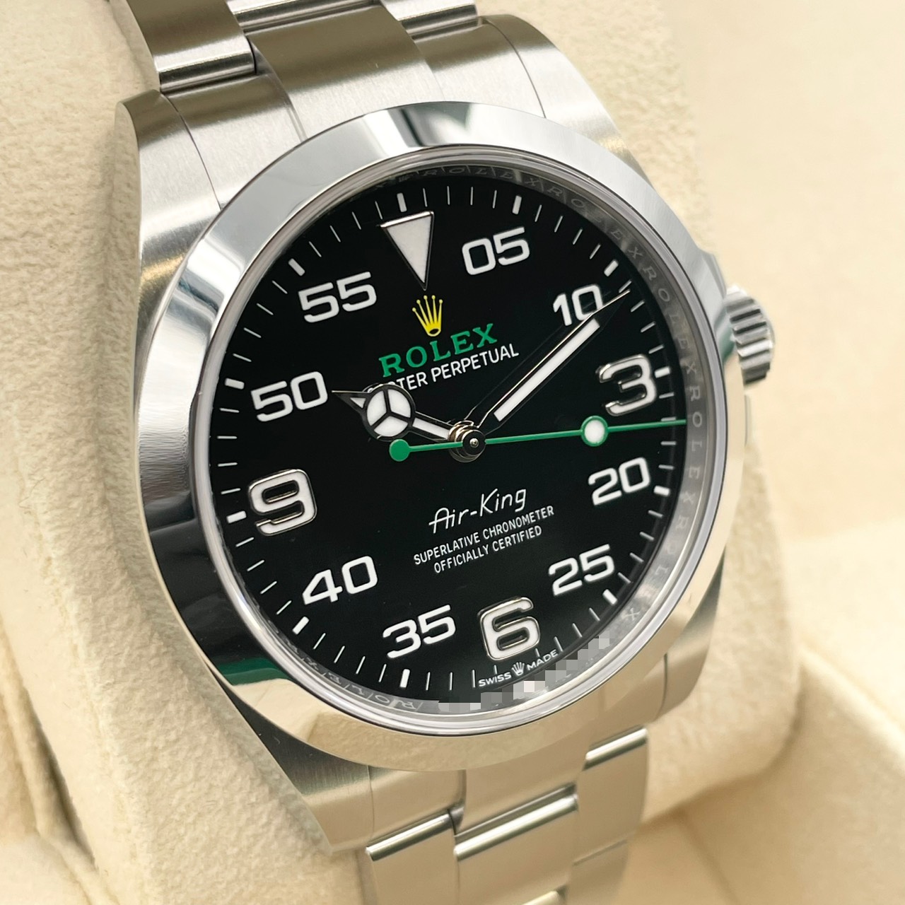 ロレックス エアキング 126900 ブラック ステンレススチール 40mm