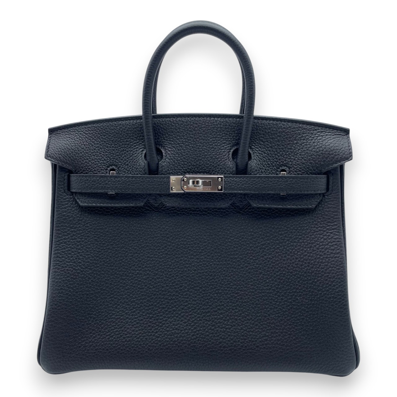 【現金特価】エルメス バーキン 25 ノワール トゴ シルバー金具 K刻印