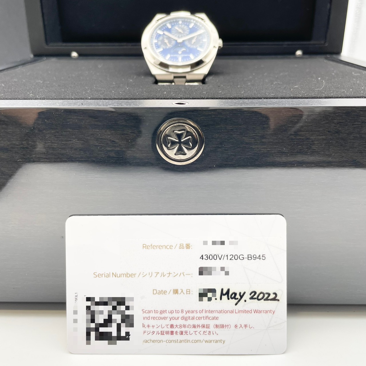 ヴァシュロンコンスタンタン オーヴァーシーズ エクストラフラット・パーペチュアルカレンダー 4300V-120G-B945 ブルー 41.5mm