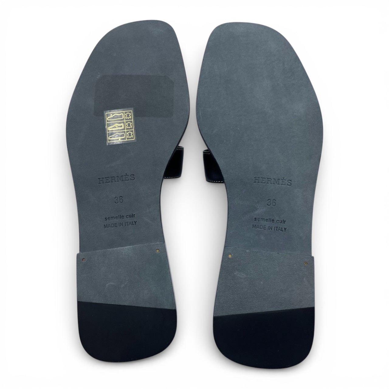 エルメス オラン サンダル 36 ノワール 23/23.5cm - ブランド品専門店
