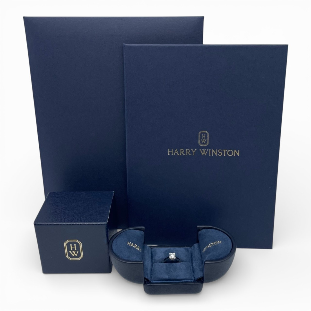 最終値下げ！！【ケース/証明書付き】HARRY WINSTONリング9号 ハリー・ウィンストン HWリング RGDPRD005HWL-050 プラチナ
