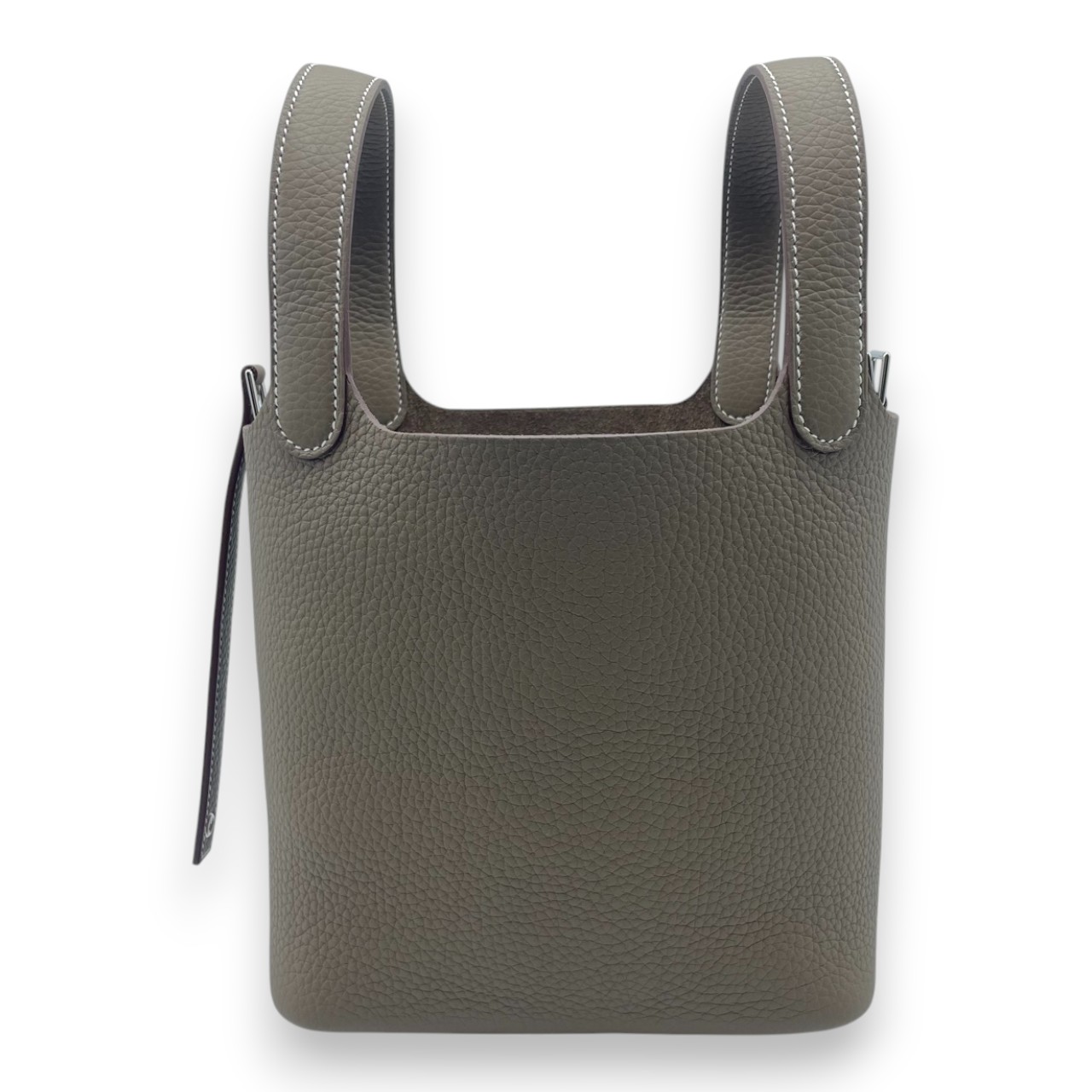 エルメス ピコタンロック PM エトゥープ トリヨンクレマンス シルバー金具 K刻印