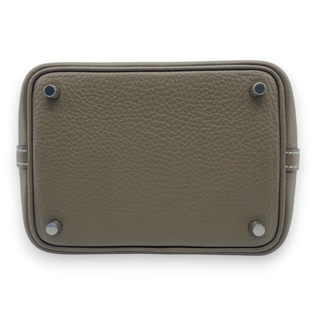 エルメス ピコタンロック PM エトゥープ トリヨンクレマンス シルバー金具 K刻印