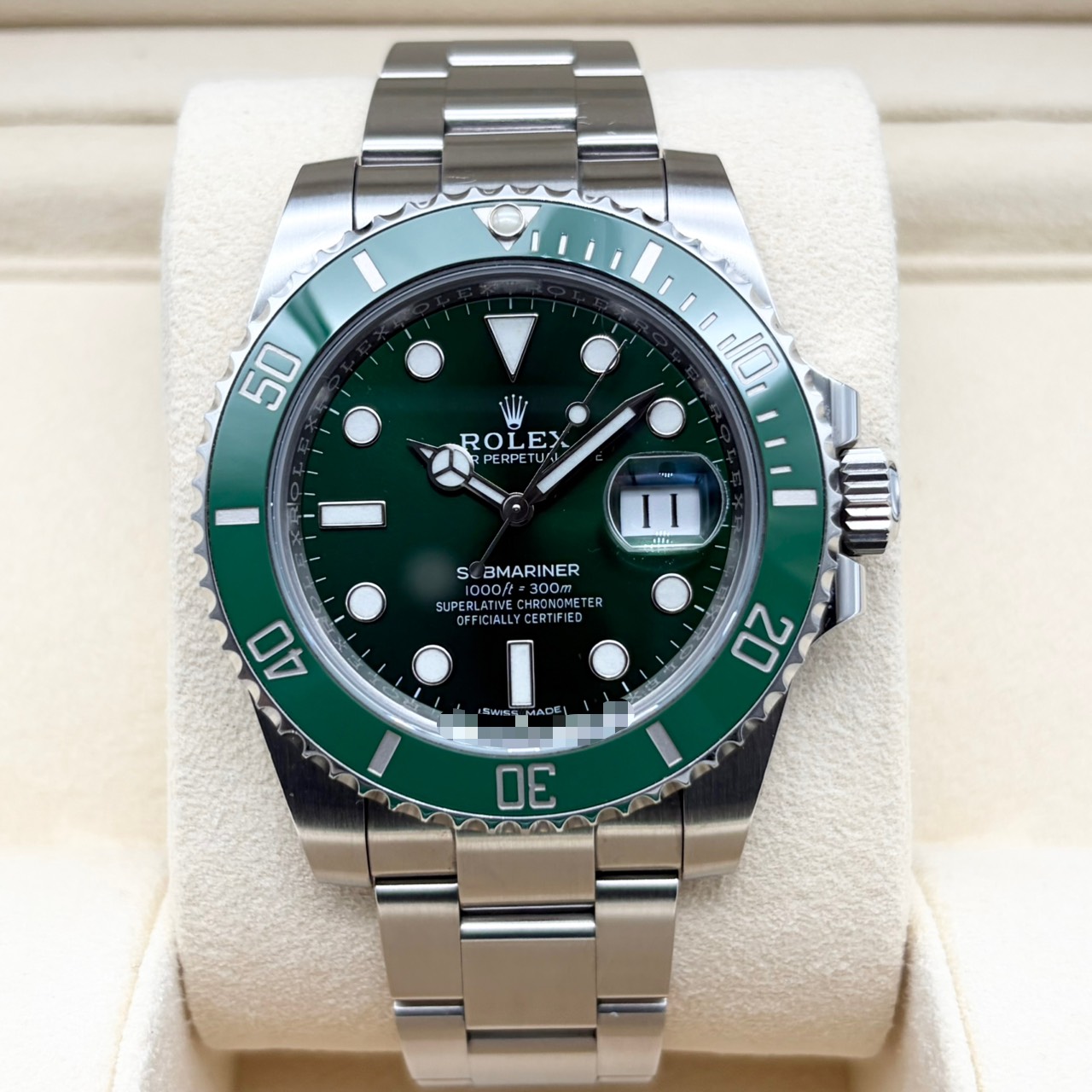 ロレックス サブマリーナーデイト 116610LV グリーン オイスターブレス 40mm