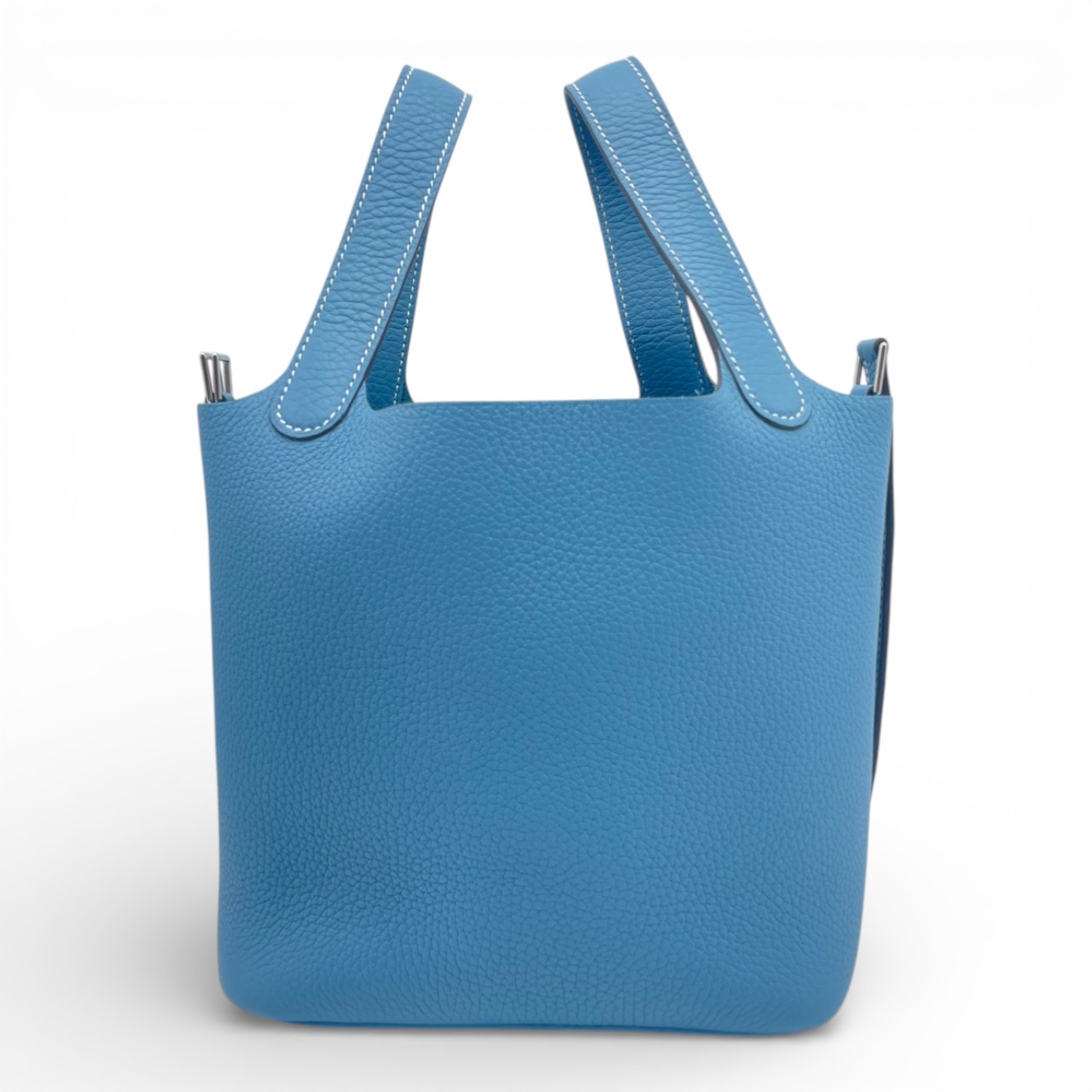 エルメス ピコタンロック PM ニューブルージーン トリヨンクレマンス シルバー金具 K刻印