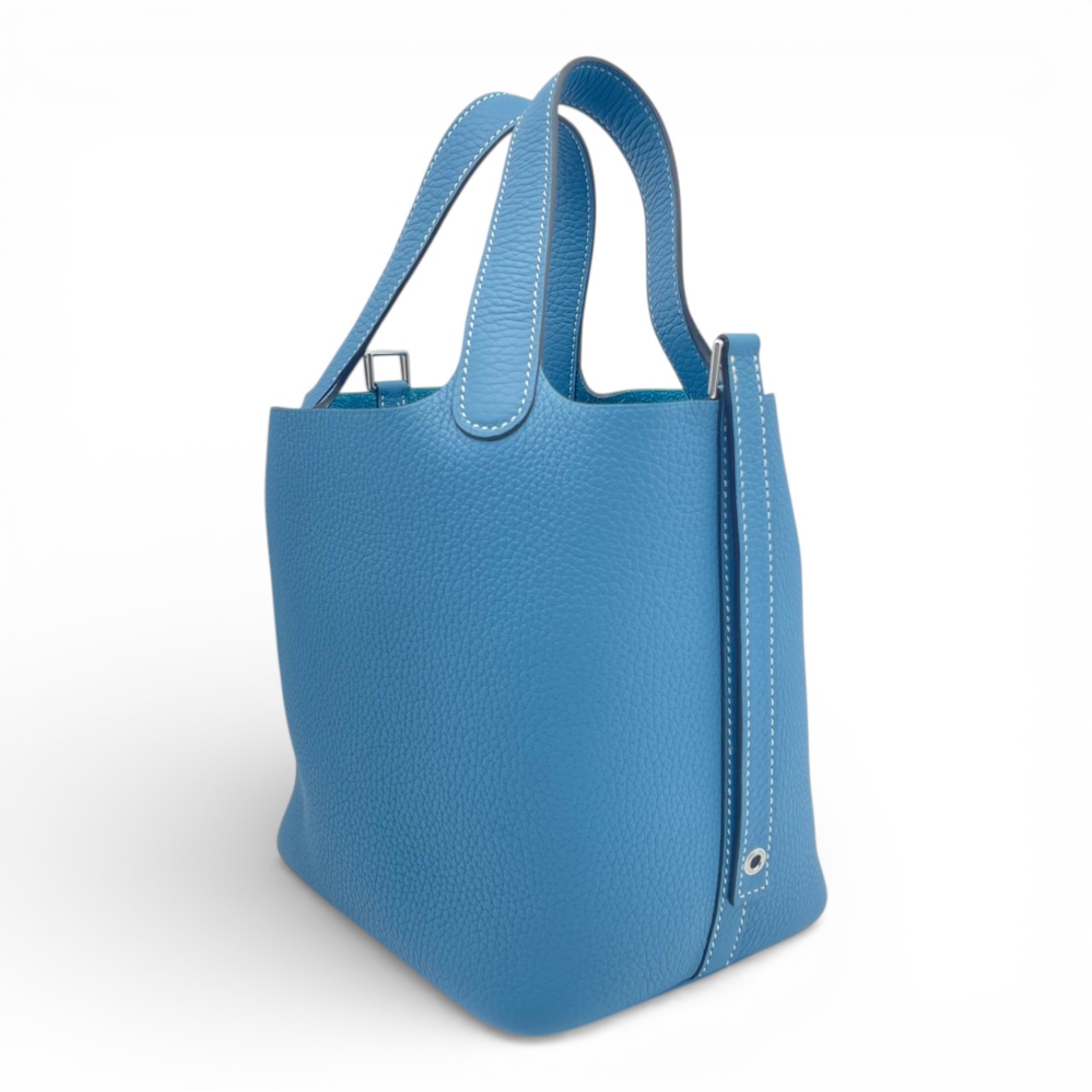 エルメス ピコタンロック PM ニューブルージーン トリヨンクレマンス シルバー金具 K刻印