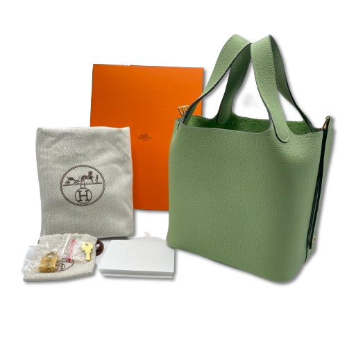 ★正規店購入 HERMES ピコタンロック PM ヴェールクリケット エルメス ピコタンロック PM ヴェールクリケット トリヨン