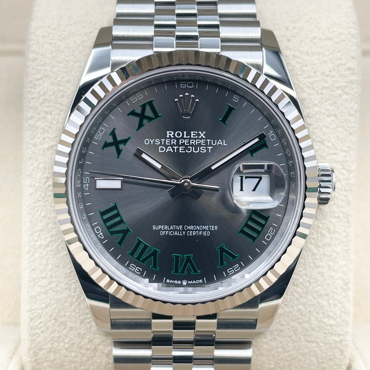 ロレックス デイトジャスト 126234 スレートローマン ジュビリーブレス 36mm