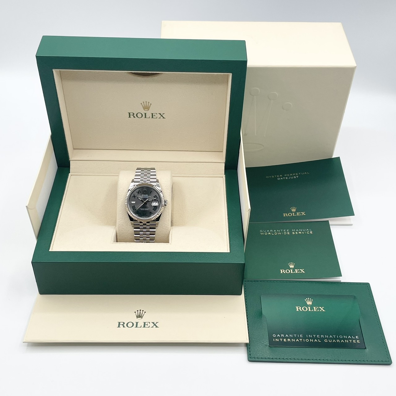 ロレックス デイトジャスト 126234 スレートローマン ジュビリーブレス 36mm