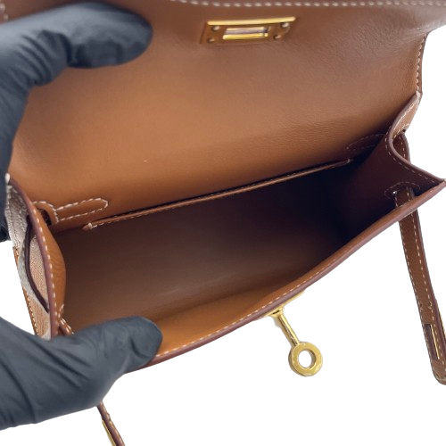 【現金特価】エルメス ミニケリー 20 ゴールド エプソン ゴールド金具 W刻印